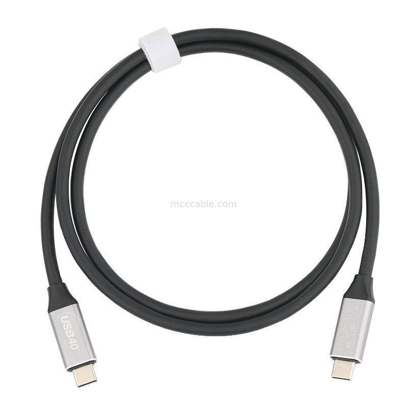 Kabel ekstensi usb kecepatan tinggi USB Type-C ke USB Type-C 4.0, 40Gbps
