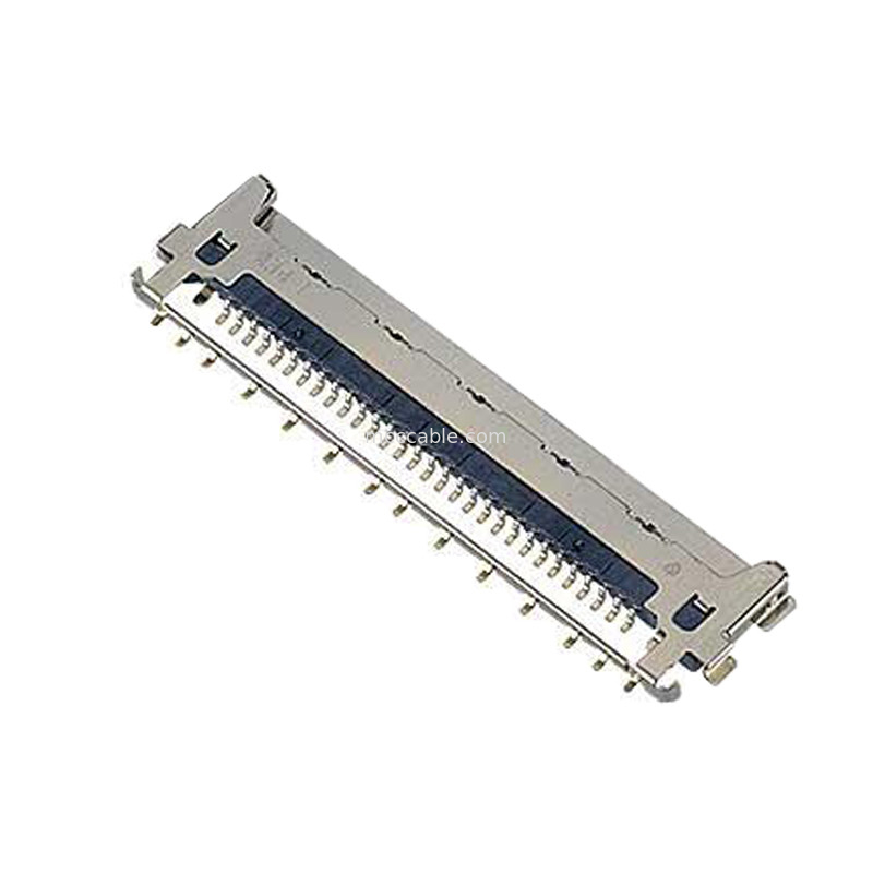 VS II 20846-020T 030T 040T 0,5 mm pitch, Konektor mikro-koaksial tipe pergaulan horizontal