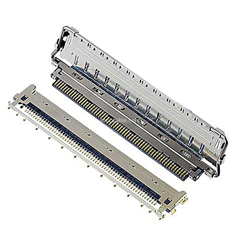 20680 20788 20789 20790 0.4mm pitch Konektor mikro-koaksial jenis perkawinan horizontal Mellanox
