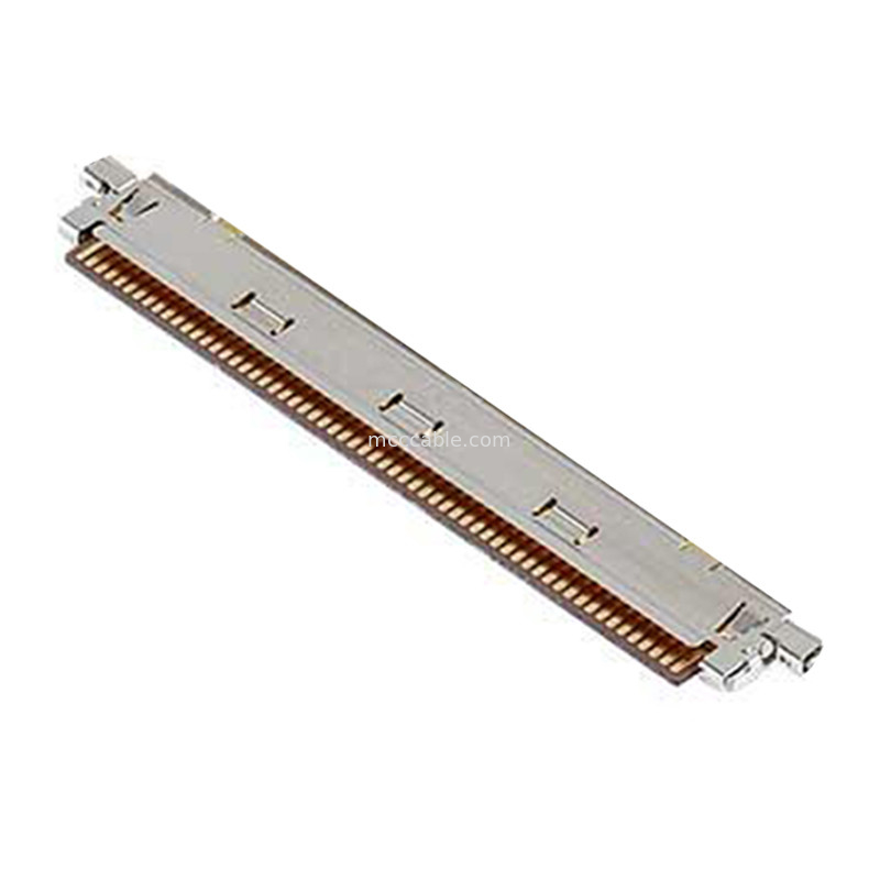 60P  CAF 20858-060T-01 0,4 mm Pitch, Jenis Pasangan Horizontal FPC Plug Connector dengan Kunci Mekanis