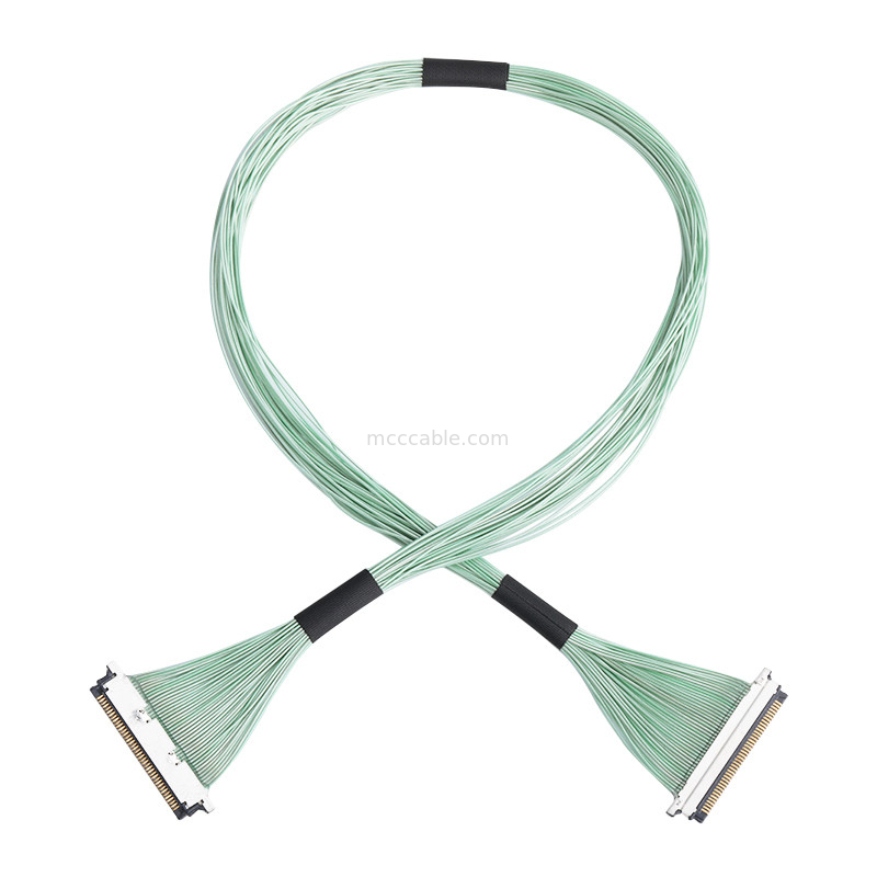 15pin Micro Coaxial Cable Assembly20345-015T-32R 0,4mm pitch Konektor mikro-koaksial tipe perkawinan horizontal