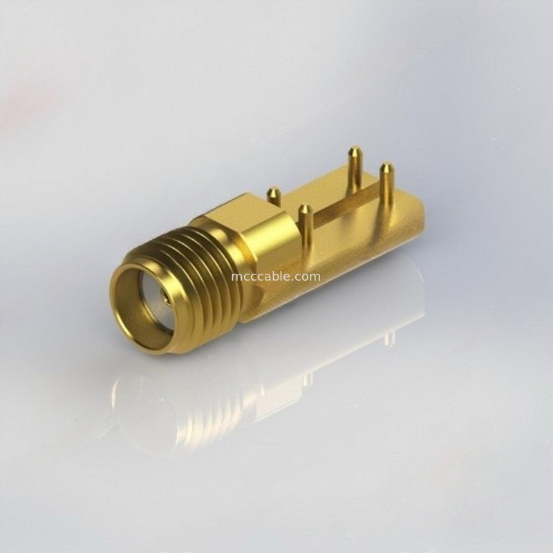 CONN SMA Female RF Coax Connector Lurus Dengan .015 
