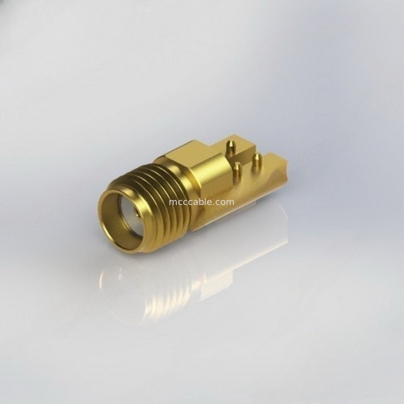 CONN SMA Female RF Coax Connector Lurus Dengan .015 