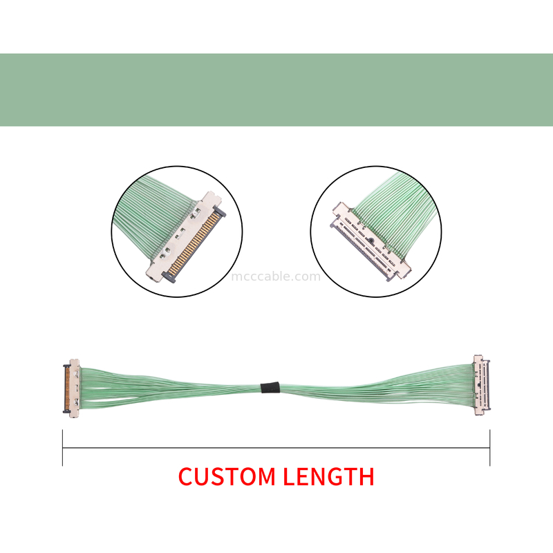 KEL 0.4mm Pitch Micro Coaxial Cable USL20-30SS-010-C 30 Pin 40 Pin Desain Steker Ramping