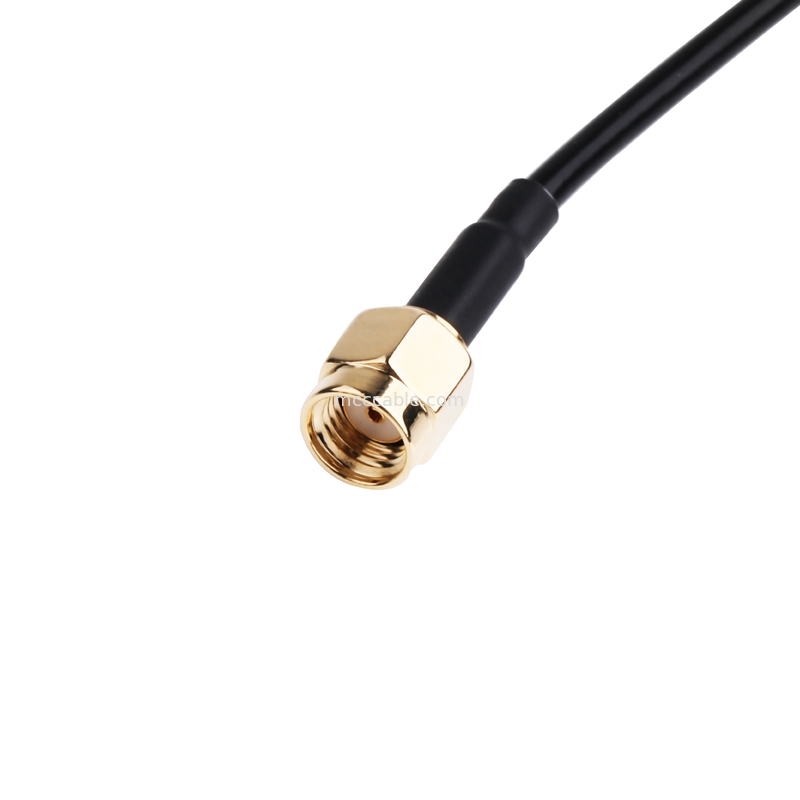 RF konektor 50ohm Impedansi Lmr100 RF Koaksial Kabel hitam lcd lvds kabel samtec kabel kecepatan tinggi