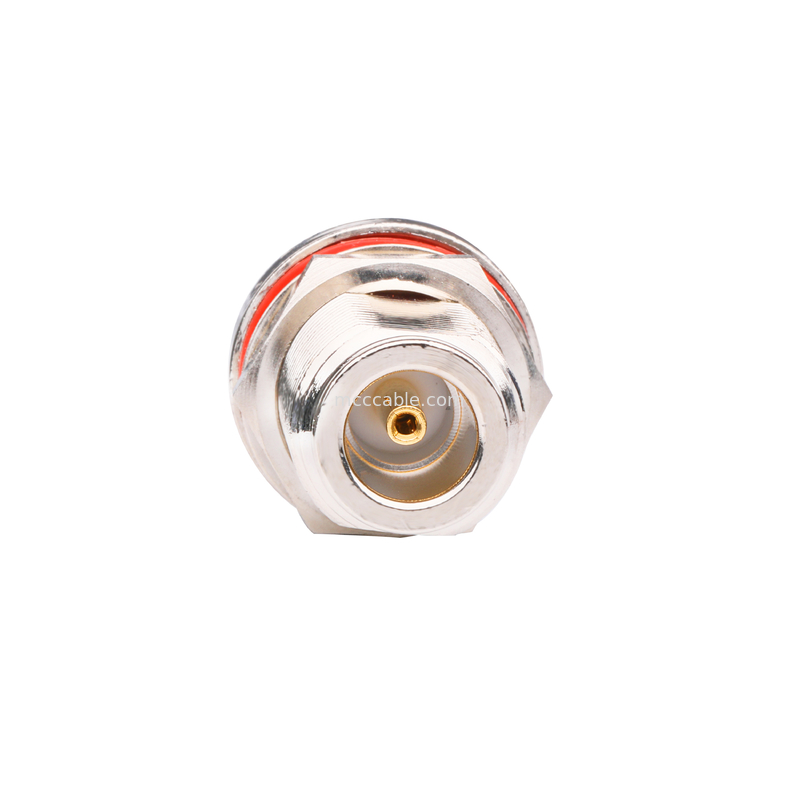 N Type Female Rf Coaxial Connector Mini Lurus samtec kabel kecepatan tinggi