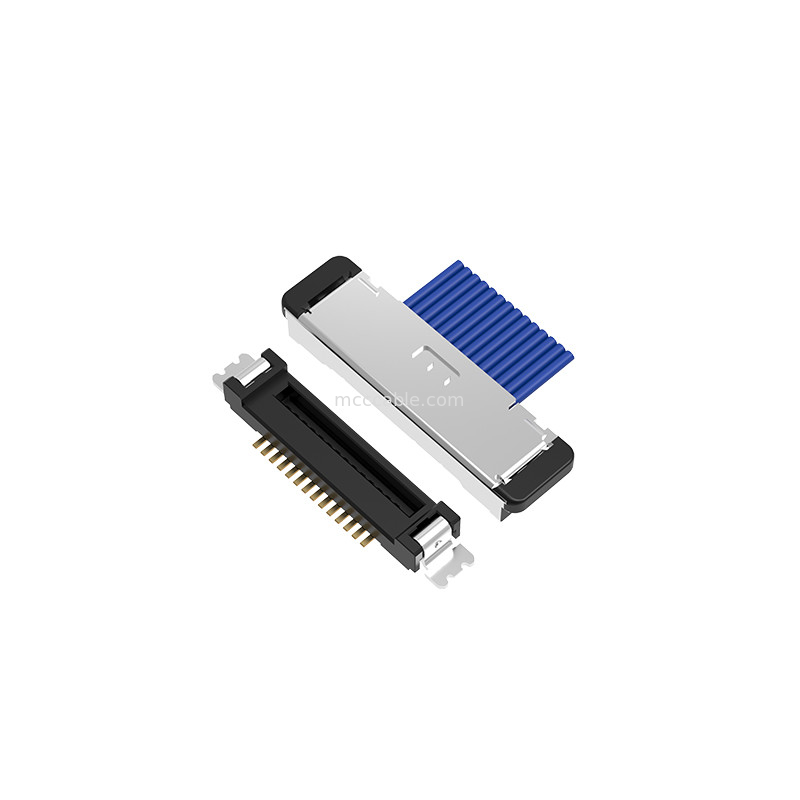 Kabel Koaksial Mikro 20380 50P Konektor 20380-050T-06 Lvds 0.4mm Pitch