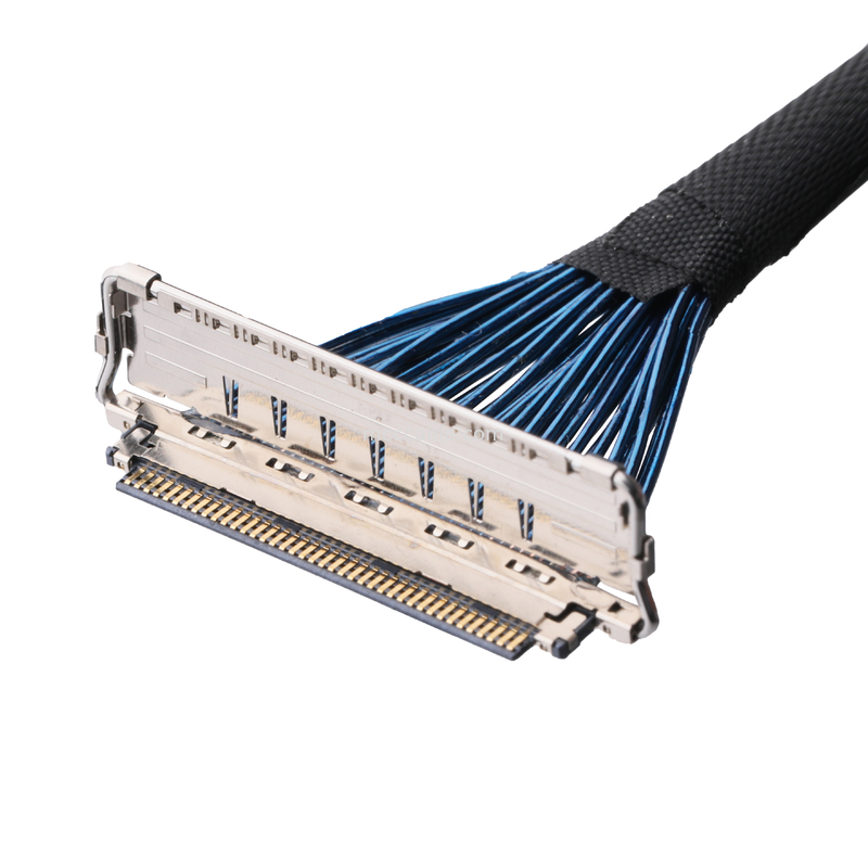 IDC CABLE 20679 20729 Seri 20679-050T-01 50P 0.4mm Pitch Horizontal Mating Kabel Koaksial Miniatur kustomisasi