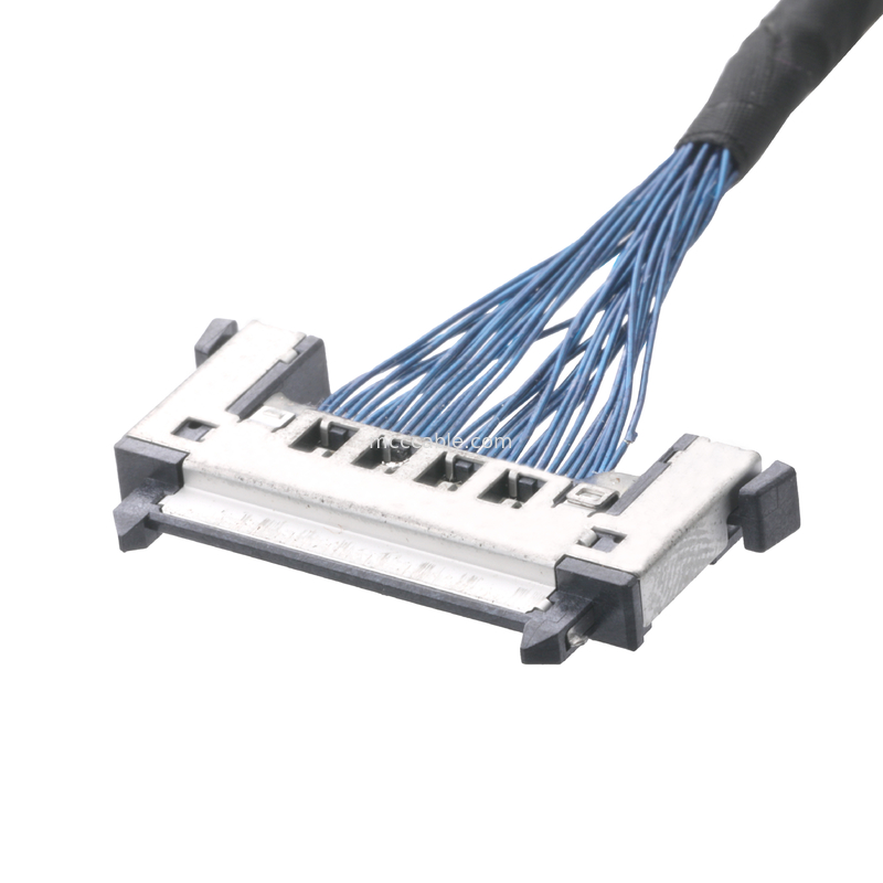 JAE FI-RE31CL Ke FI RE31CL LCD Lvds Kabel perakitan kabel yang disesuaikan 0.3mm pitch molex wire harness