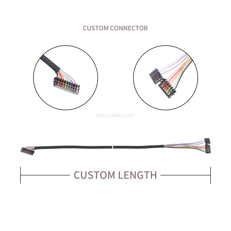 0,6 PITCH Cable Assembly JST 04XSR-36KHF 06XSR-36KHF 10XSR-36KHF Micro Coax Connectors