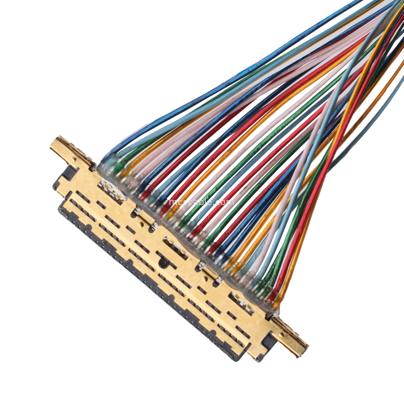 Tipe-C USB 3.0 TO 20453-230T-03 Kabel yang dibuat untuk mengukur konektor koaksial ke Micro USB