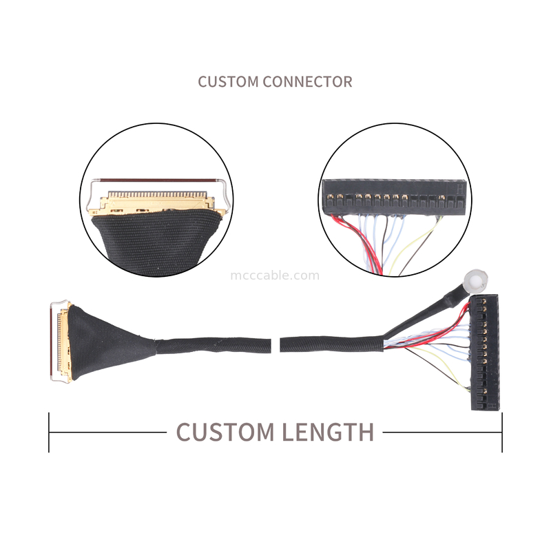 Lvds edp kabel Pitch 0.5mm Koaksial Kabel Majelis Original Body Pull Ring Atau Imitasi