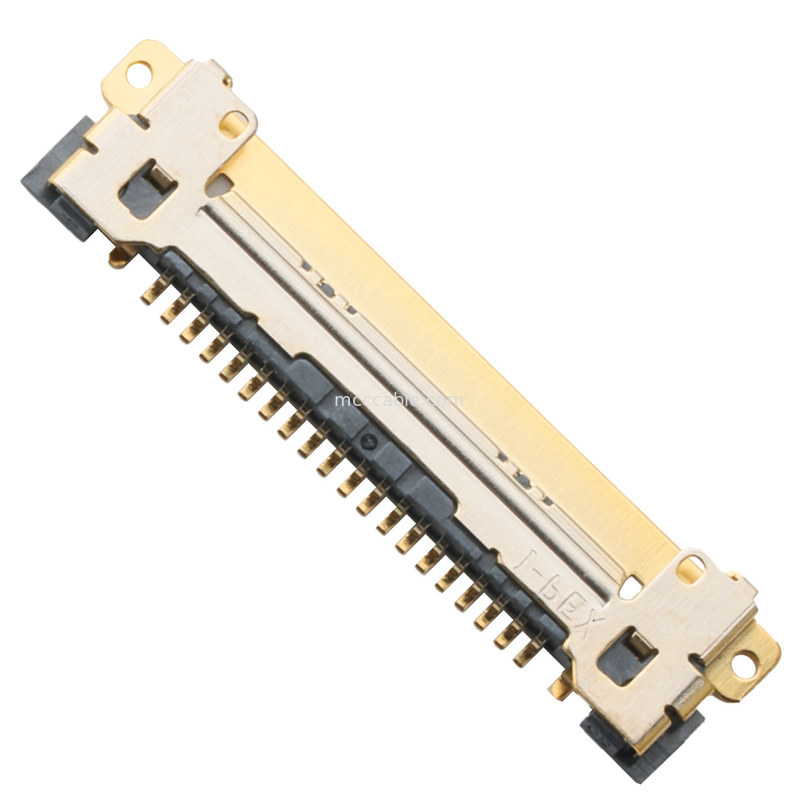 Micro Coaxial Circular Power Connector Tipe Perkawinan Horizontal
