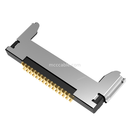 15pin Micro Coaxial Cable Assembly20345-015T-32R 0,4mm pitch Konektor mikro-koaksial tipe perkawinan horizontal