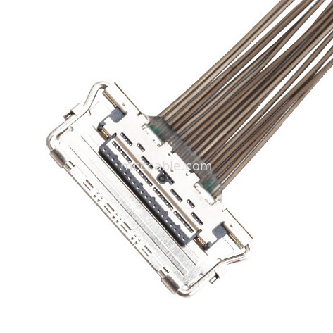 0.4mm Pitch LVDS EDP Cable  20679-20p konektor layar Micro Coaxial lvds