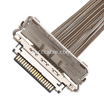 0.4mm Pitch LVDS EDP Cable  20679-20p konektor layar Micro Coaxial lvds