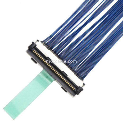 0.5mm Pitch  30P Kabel Koaksial Mikro Lvds Kabel Koaksial DF80D-30P-0.5SD
