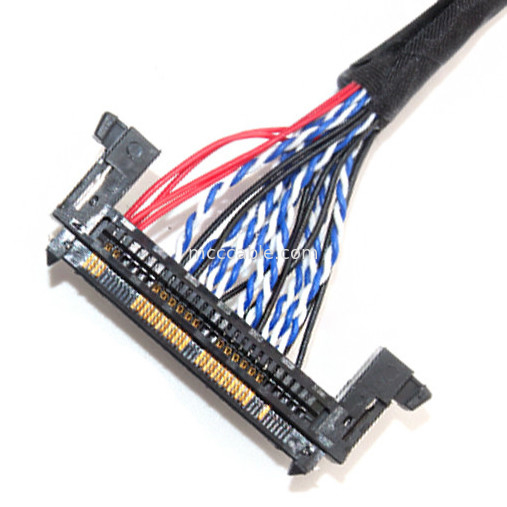 26AWG Lcd LVDS Cable Assembly 1.0mm Pitch JAE Fix-30ssl-Hf Ke  Df13 EDP