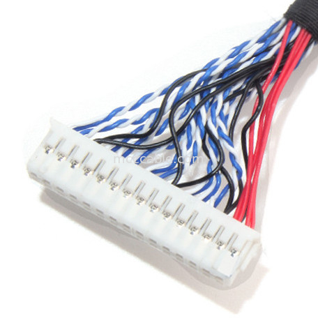 26AWG Lcd LVDS Cable Assembly 1.0mm Pitch JAE Fix-30ssl-Hf Ke  Df13 EDP