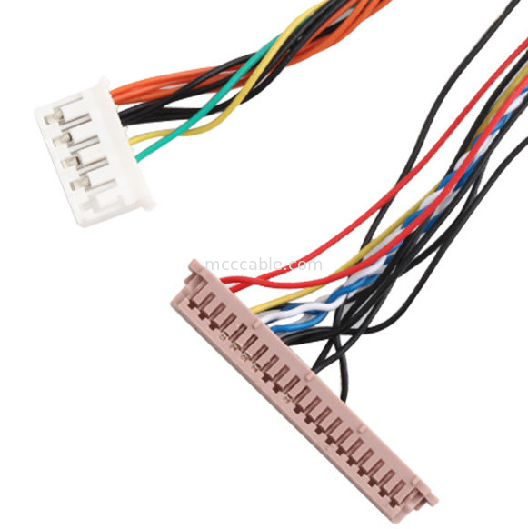 ISO14001 Lvds Lcd Cable Assembly 20453-230T Ke PH2.0 PHR-6P 1255H-2