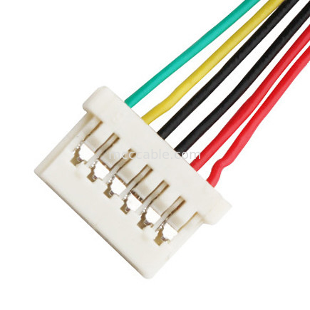 6DS 1.25mm Pitch  DF14 Lvds Majelis Kabel Crimping 6 Pin konektor layar lvds