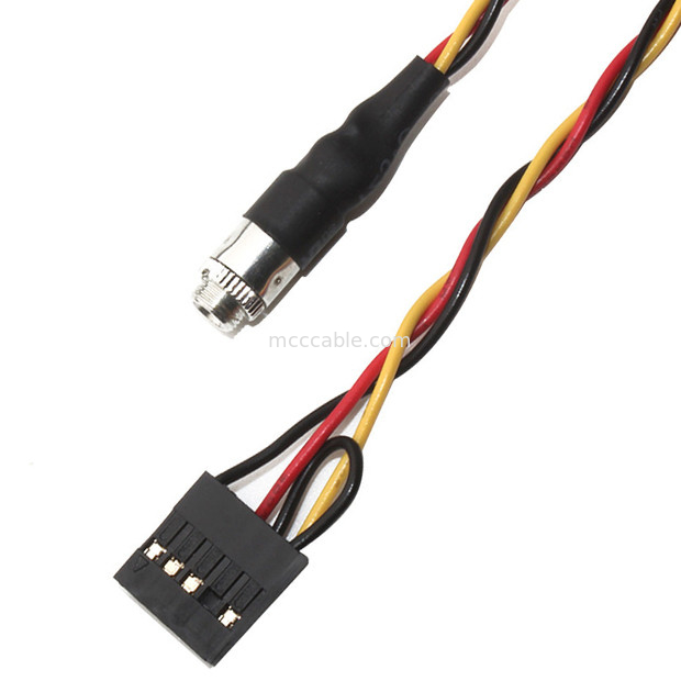 Molex 22 55 2101 Custom Cable Harness 2.54mm Pitch 3.5mm Panel Mount Jack Audio