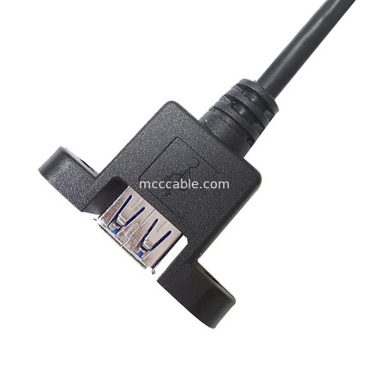 Panel USB 3.0 Mount A x2 hingga 20 Pin Header Motherboard Custom Wire Harness