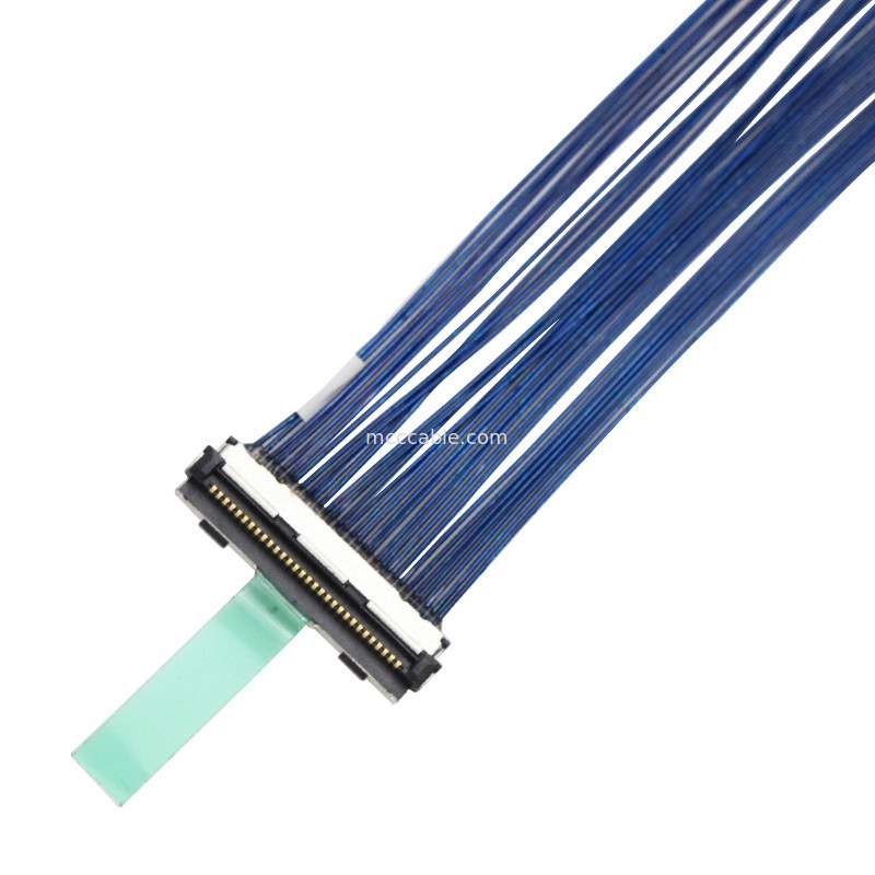 0.5mm Pitch  30P Kabel Koaksial Mikro Lvds Kabel Koaksial DF80D-30P-0.5SD