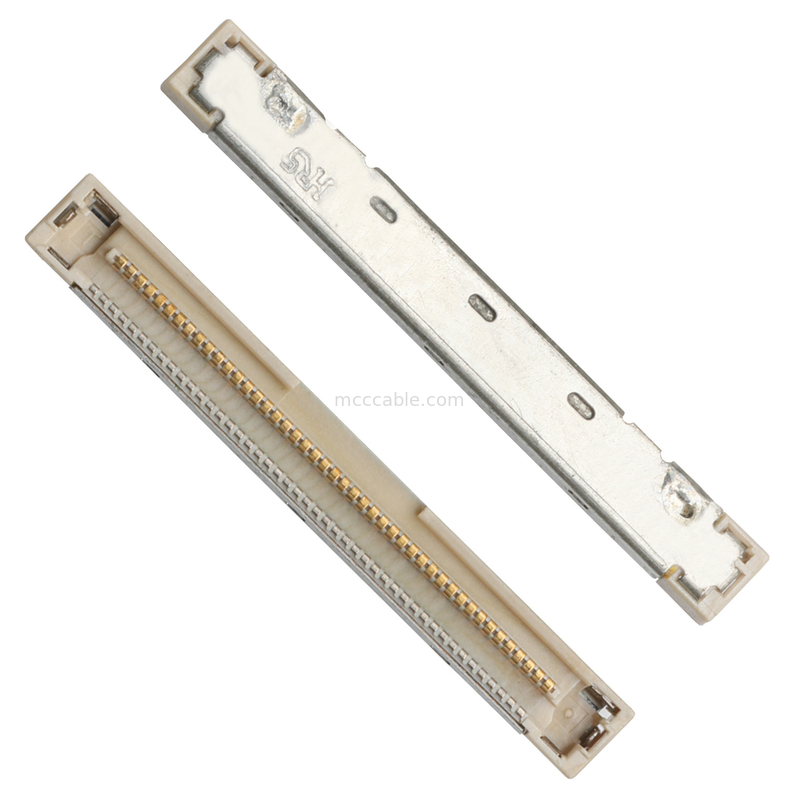 46 AWG 42 AWG Micro Coax Cable DF36 40P 0.4SD 150MM Panjang konektor layar lvds