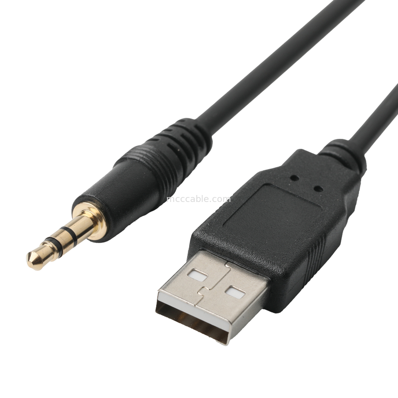 ISOBUS AUX pria Kabel Ekstensi Jack 3.5mm Stereo Untuk O Jack USB Socket Kabel