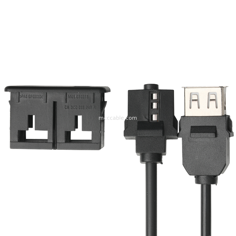 ISOBUS AUX pria Kabel Ekstensi Jack 3.5mm Stereo Untuk O Jack USB Socket Kabel