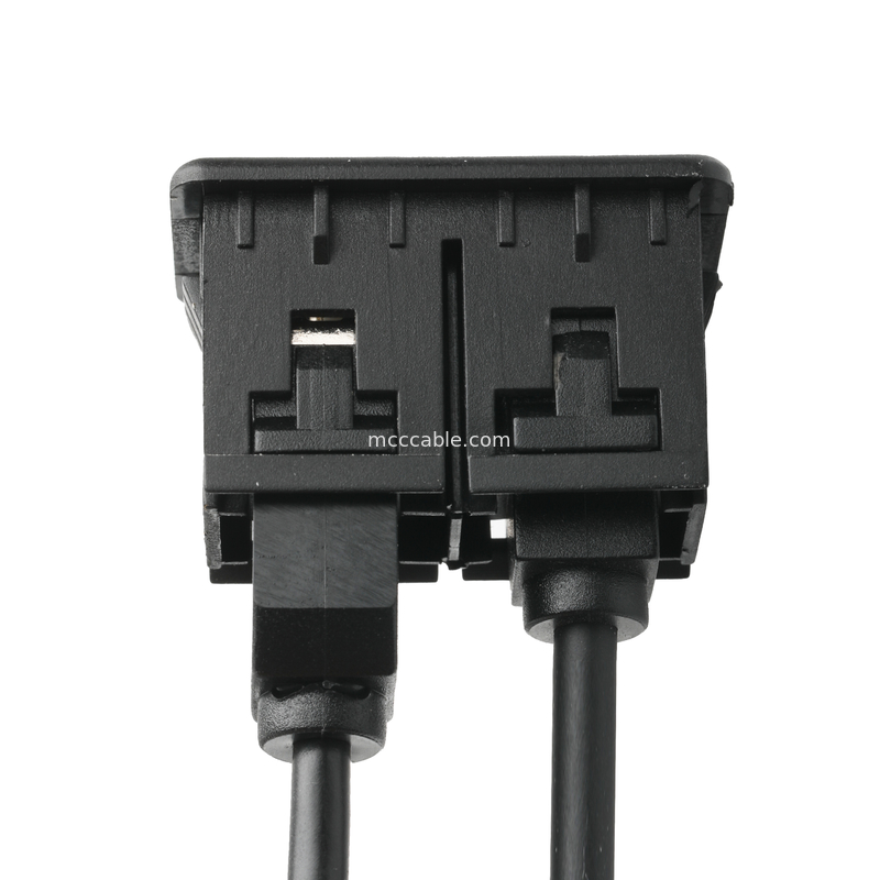 ISOBUS AUX pria Kabel Ekstensi Jack 3.5mm Stereo Untuk O Jack USB Socket Kabel