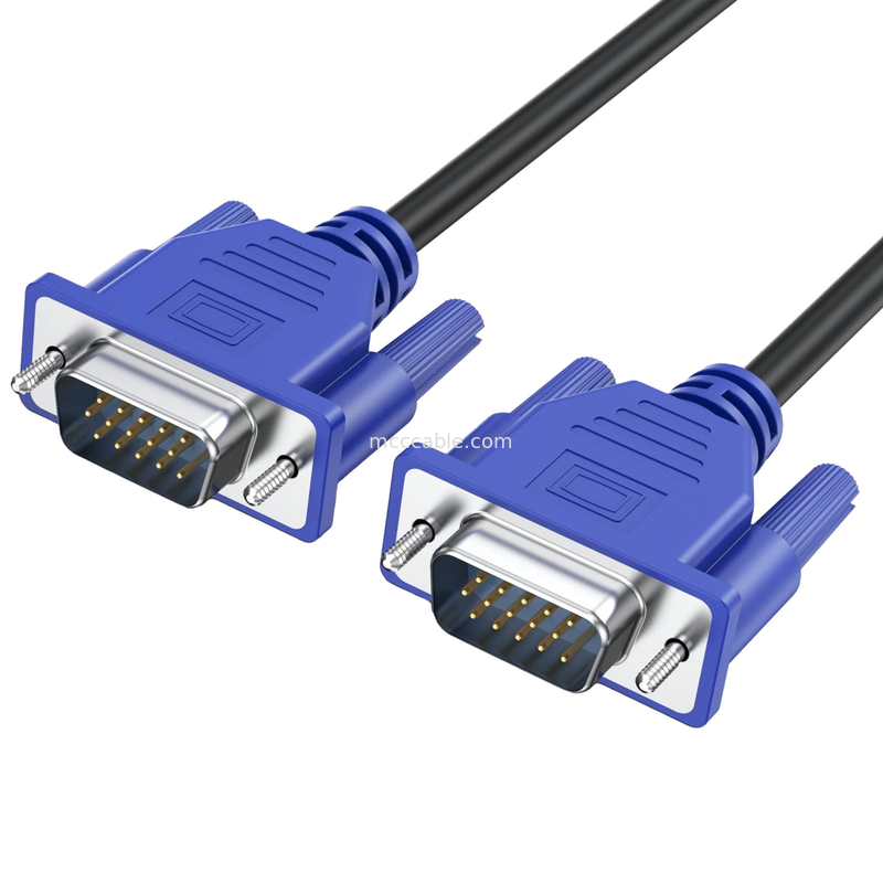 Male To Male Konektor Kabel Pita Datar Fleksibel Untuk Monitor Komputer TV