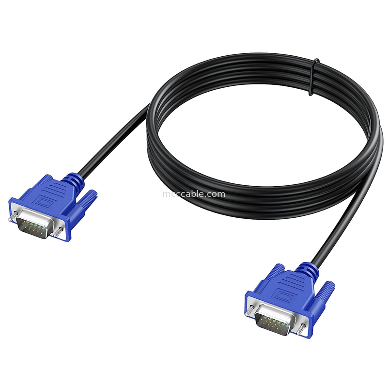 Male To Male Konektor Kabel Pita Datar Fleksibel Untuk Monitor Komputer TV