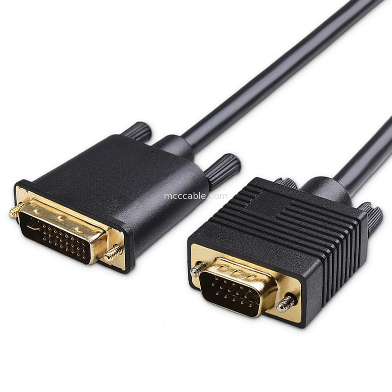 ROHS DVI-I 24+5 Pin Untuk Kabel VGA LVDS LCD Assembly Connector OEM / ODM