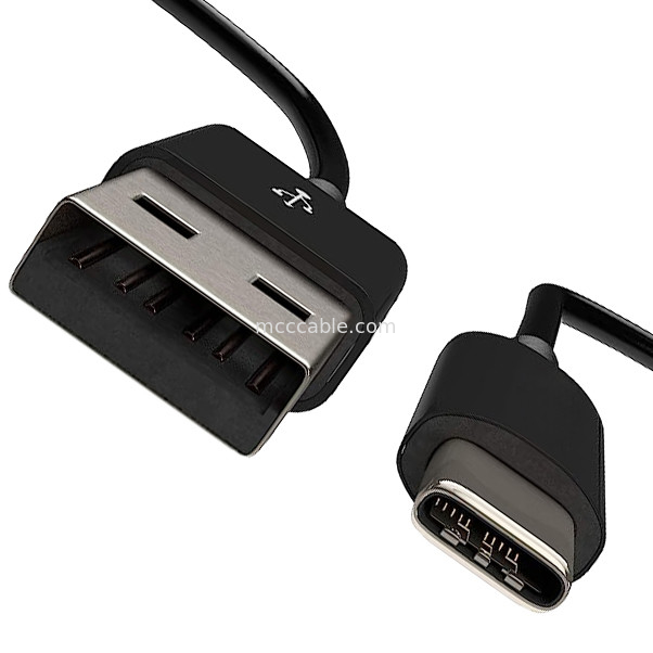 USB tipe C ke USB 2.0 USB C kabel data kecepatan tinggi 0,5 meter
