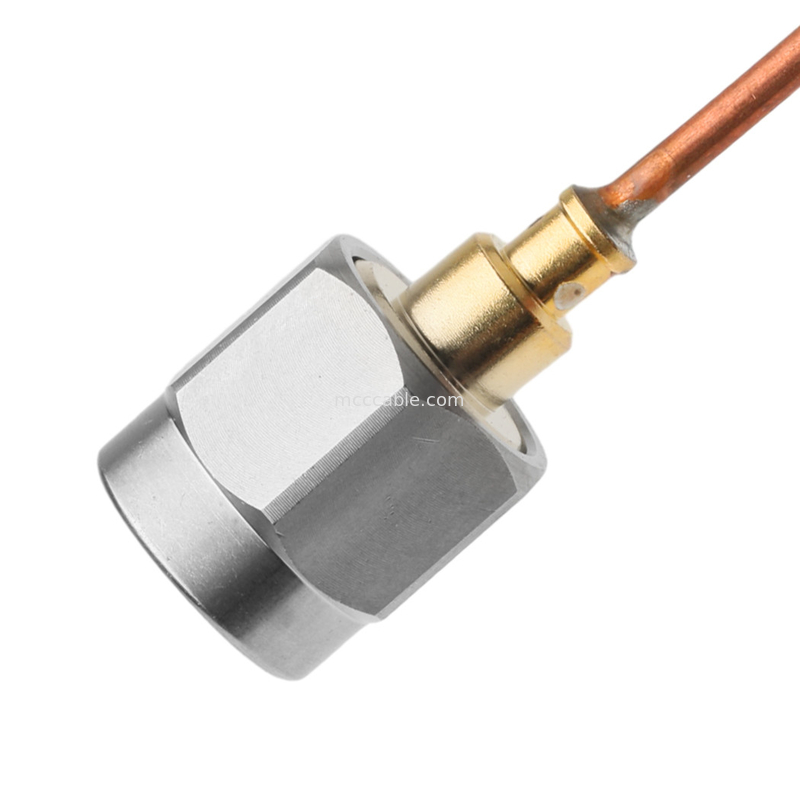 Rohs Semi-rigid Koaksial Kabel Vita 67 Smpm Straight Plug Untuk Sma Male Straight Plug Sro47