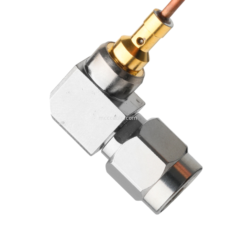 Vita 67 Smpm lurus Semi kaku Kabel koaksial Jack To Ra Sma Plug Sudut kanan Plug konektor Sro47