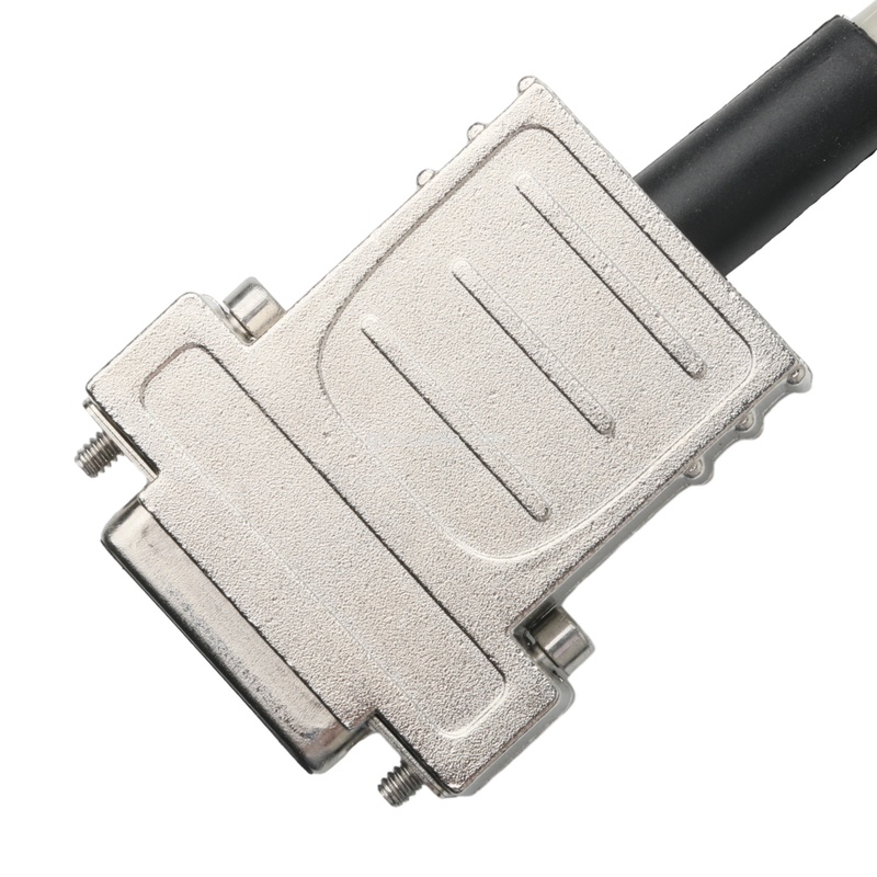 Hd D-Sub Untuk Mdr Plug Connector Cabel 14p*28 Awg Od 7.0mm Beige Pvc Jack