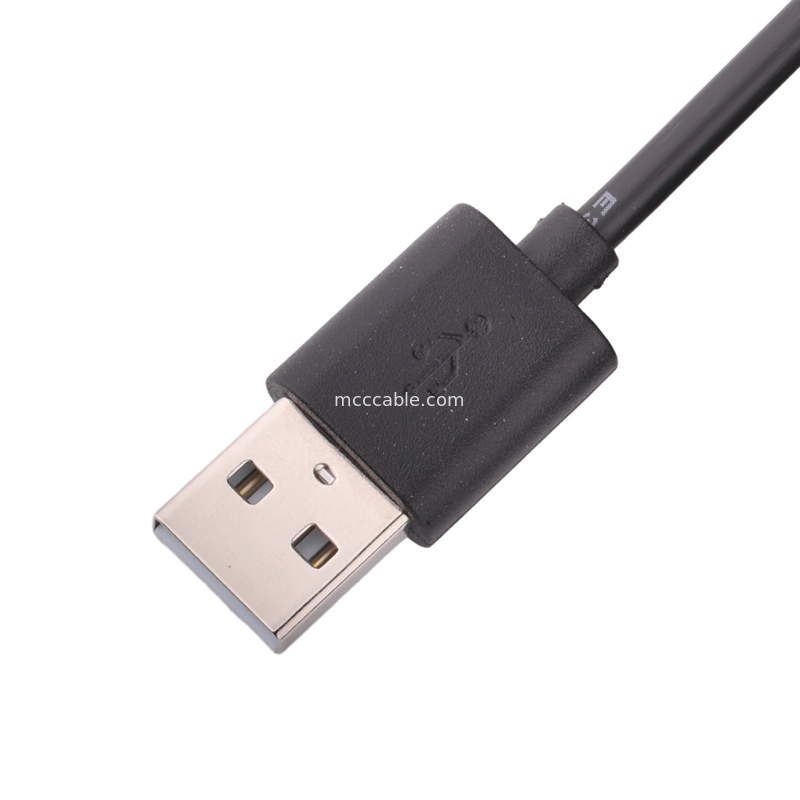 Konektor magnetik ke USB 2.0 A / M 4p Ld Penatural Hf Putih Pvc 45p Rohs