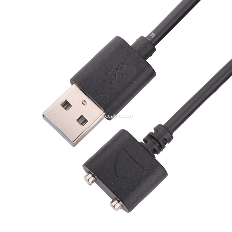 Konektor magnetik ke USB 2.0 A / M 4p Ld Penatural Hf Putih Pvc 45p Rohs
