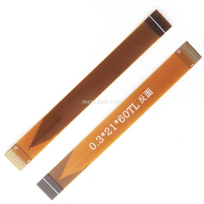 21 pin FFC FPC Cable, FPC Flexible Flat Cable 0.3mm Pitch konektor layar lvds