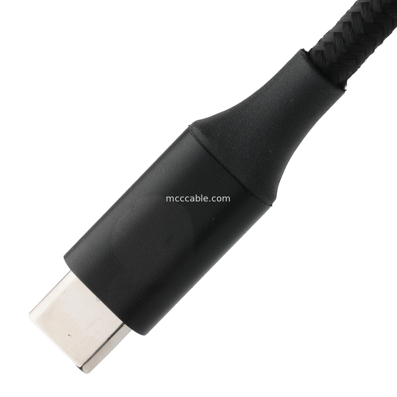 Kabel Ekstensi USB Tipe C ke USB Tipe C Kecepatan Tinggi USB dengan Mesh Berliku