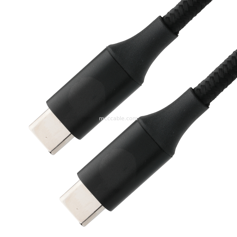 Kabel Ekstensi USB Tipe C ke USB Tipe C Kecepatan Tinggi USB dengan Mesh Berliku