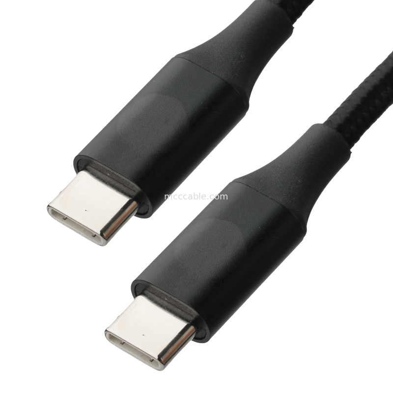 Kabel Ekstensi USB Tipe C ke USB Tipe C Kecepatan Tinggi USB dengan Mesh Berliku