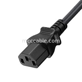 C13 To Uk Plug Power Cord Bs1363 18awg 250v Panjang Cocok untuk sebagian besar komputer, printer dan perangkat lainnya Oem / Odm