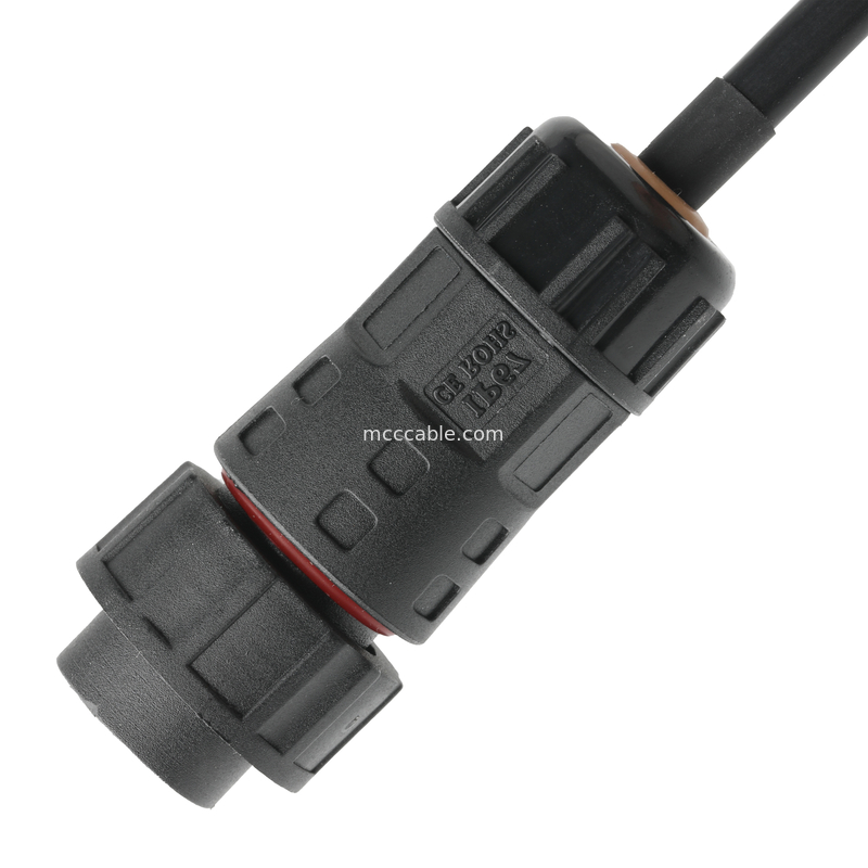 ROHS Kabel Waterproof Connector M20 Pria Untuk JST PHR-6 Wire UL2464 24AWGX5C OEM / ODM