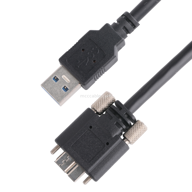 Hitam Warna 5gbps Usb 3.0 Ke Usb Micro B Panjang Kabel Pengisian Daya Sesuai Rohs