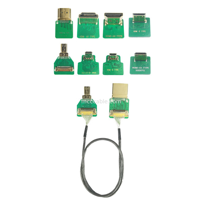 Adaptor Kabel Mini Hdmi Elbow Head Hd Mini Hdmi-C2 To 20525-020E-02 To Board Side Connector pitch 0.4mm