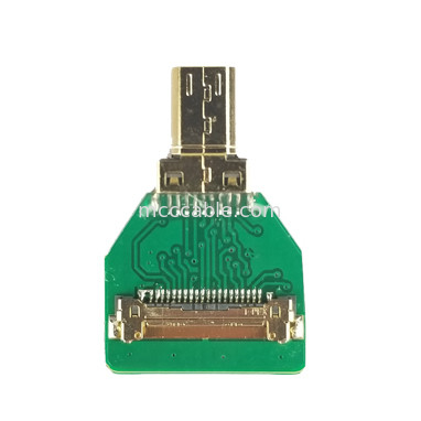 Adaptor Konektor MIPI OEM ODM Adaptor Kabel HDMI Micro Straight Head HDMI-D-180° Ke 20454-220-02 20455 20453